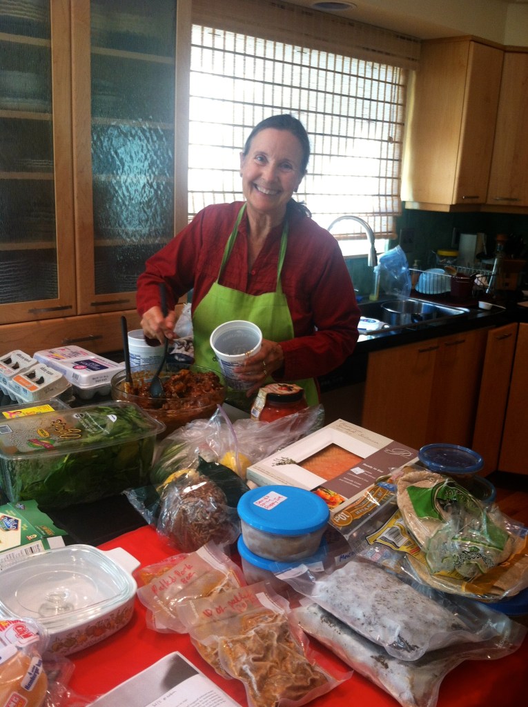 Sally getting' the vittles ready...