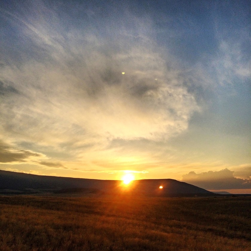 Cabin sunset after a day of rain. Got lots done, feeling good, thanks for asking.....